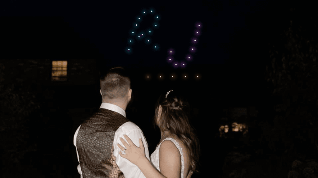 Rob & Jess Wedding Drone Show