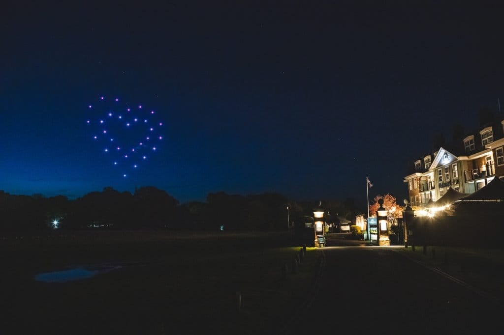 Balmer Lawn Double Heart Drone Show